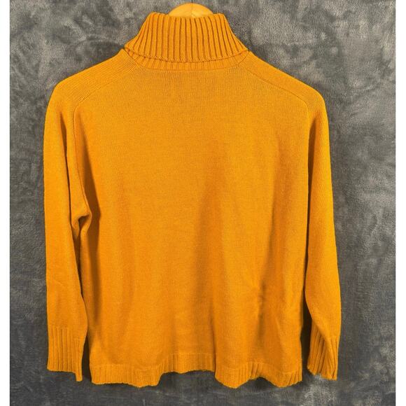 VTG 60s Glenbrooke MOD Turtleneck Sweater Men’s Size 42 Mustard Yellow USA! - Picture 2 of 6